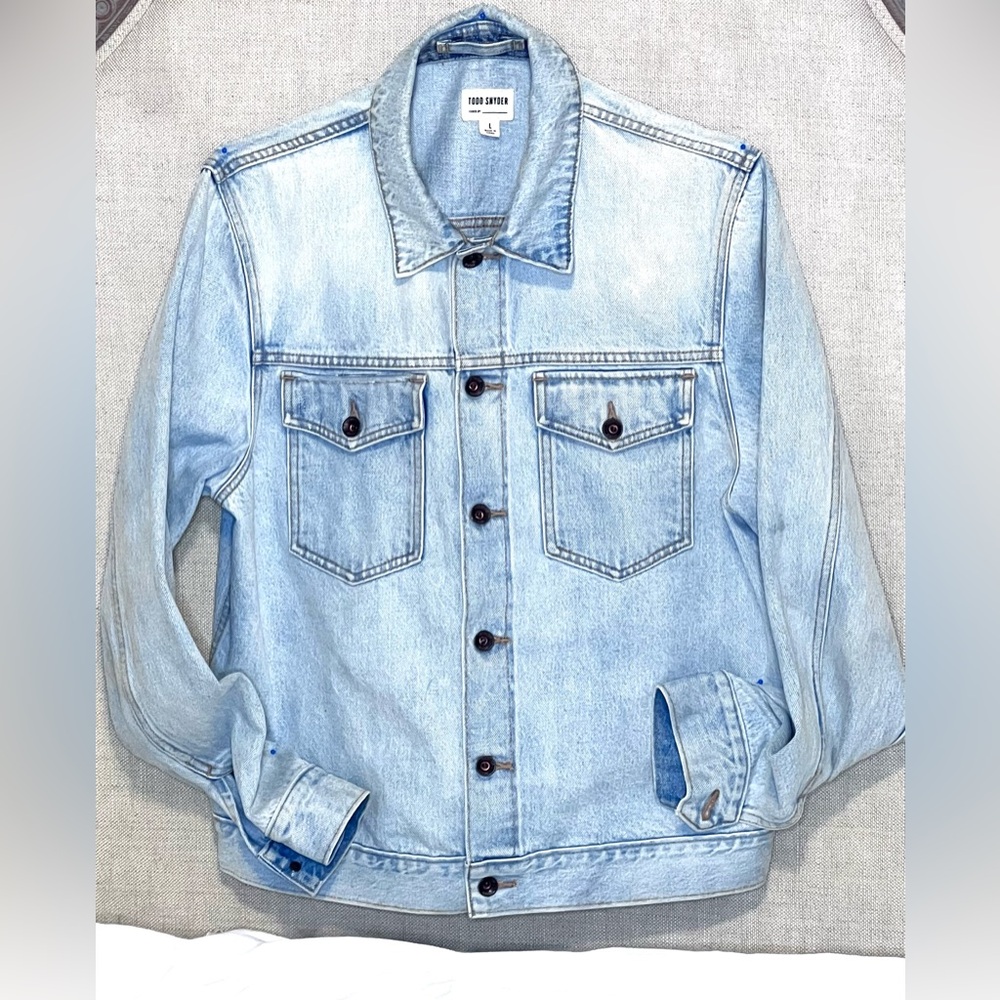 Todd Snyder light washed denim jacket